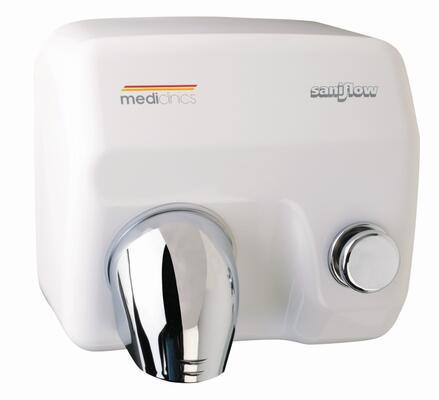 Secador Mãos Manual Saniflow E05 Mediclinics Branco