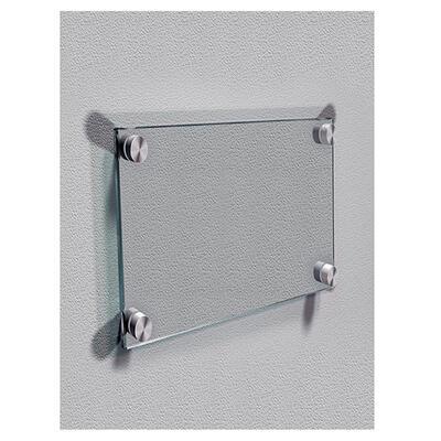 Vidro transparente. fornecido c/ 4 suportes de parede - 300 x 150mm - sem vinil