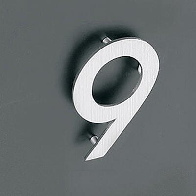 Algarismos com fixação oculta por parafusos à parede - 150mm