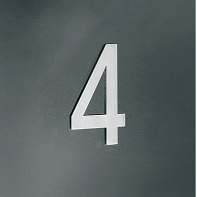 Algarismos com fixação oculta por adesivo extra-forte - 100mm