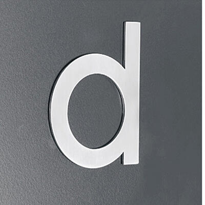 Letras minúsculas com fixação oculta por adesivo extra-forte - 100mm