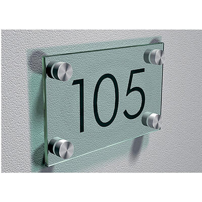 Vidro transparente - 150 x 90mm - com vinil preto