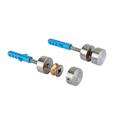 Suportes de vidro com fixação oculta