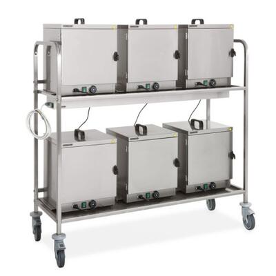 Carro para Calentadores de Alimentos en Acero Inoxidable AISI 304