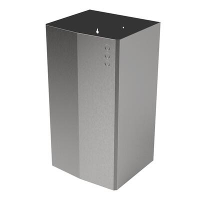 Papelera mural EVO sin tapa de capacidad 65 l de acero inox