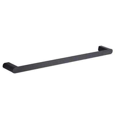 Toalheiro Aluminio Preto 600mm CAPRI