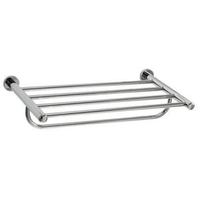 Prateleira Com Toalheiro Em Latão Cromado 525 mm