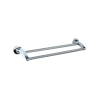 Toallero Doble 450 Mm Zamac Acabado Brillo