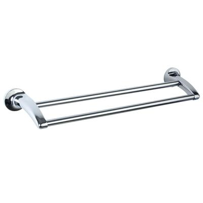 600 Mm Polish Finished Zamac Double Towel Rail