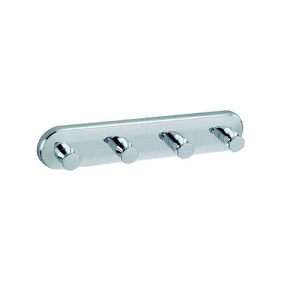 Polish Finished Zamac Hook Strip With Four Hooks
