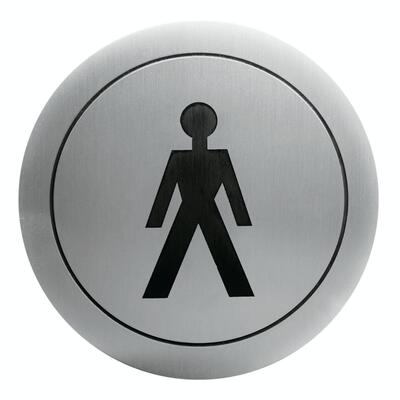 Pictograma WC adhesivo Señores