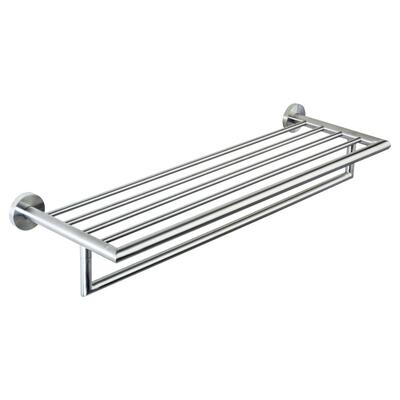 Prateleira Com Toalheiro Inox Escovado 655 mm