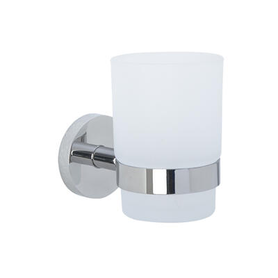 Satin Finished Stainless Steel Toothbrush Glass