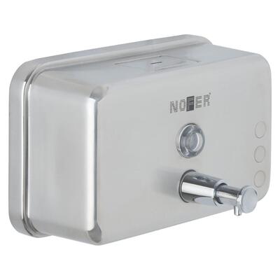 Doseador Sabão Inox Horizontal 1.2L Depósito ABS