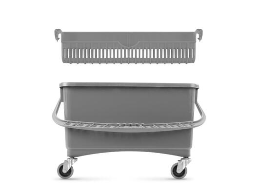 Balde para limpeza Vidros 20 Litros com rodas e espremedor 45cm