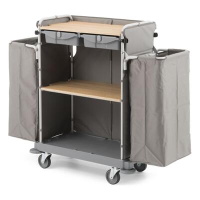 Carro Housekeeping Green Hotel 875 con 2 Bolsas y 2 Cajones